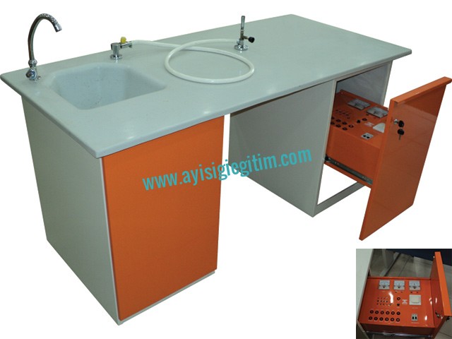 Öğretmen Masası, Fiberglass Laboratuar, Laboratuar Sistemleri, Eğitim Donanımları