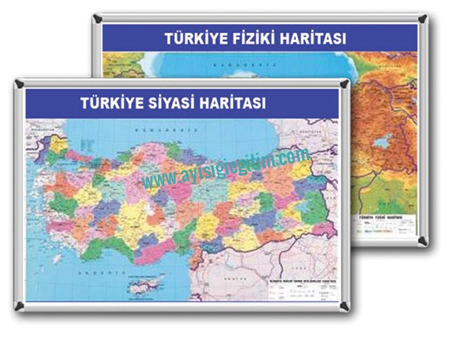 Harita, Türkiye Siyasi Haritası, Türkiye Fiziki Haritası, Okul Eğitim Araç Gereçleri, Eğitim Donanımları, Eğitim Araçları